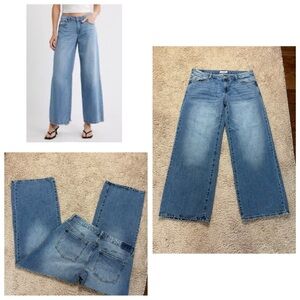 S.O.N.G women’s Sz 9/29 Wide-Leg mid rise denim light wash Jeans blue